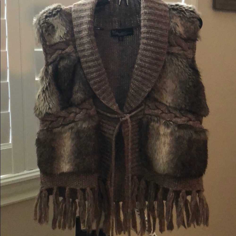 Faux fur vest
